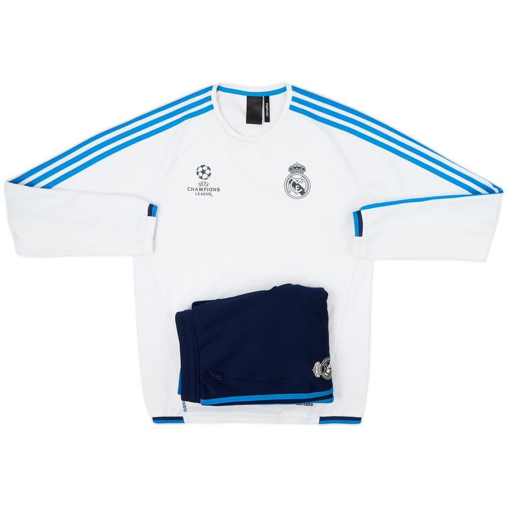 2015-16 Real Madrid adidas CL Tracksuit - 5/10 - (S)