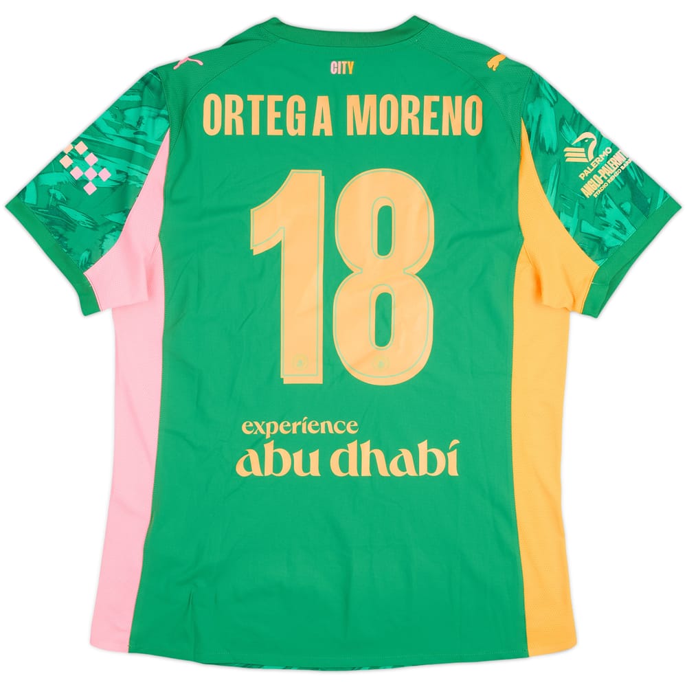 2025-26 Manchester City Match Issue GK Shirt Ortega Moreno #18