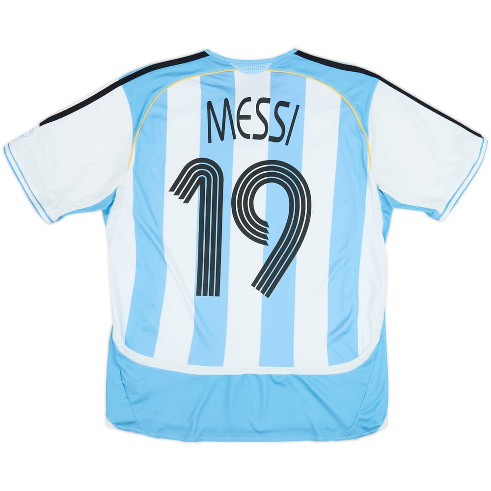 2005-07 Argentina Home Shirt Messi #19 - 7/10 - (15-16 Years)