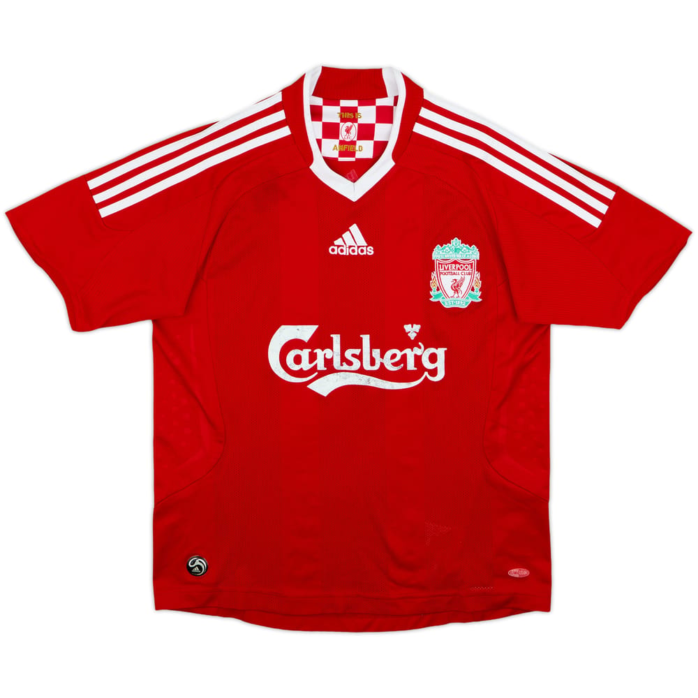 2008-10 Liverpool Home Shirt - 4/10 - (L.Boys)