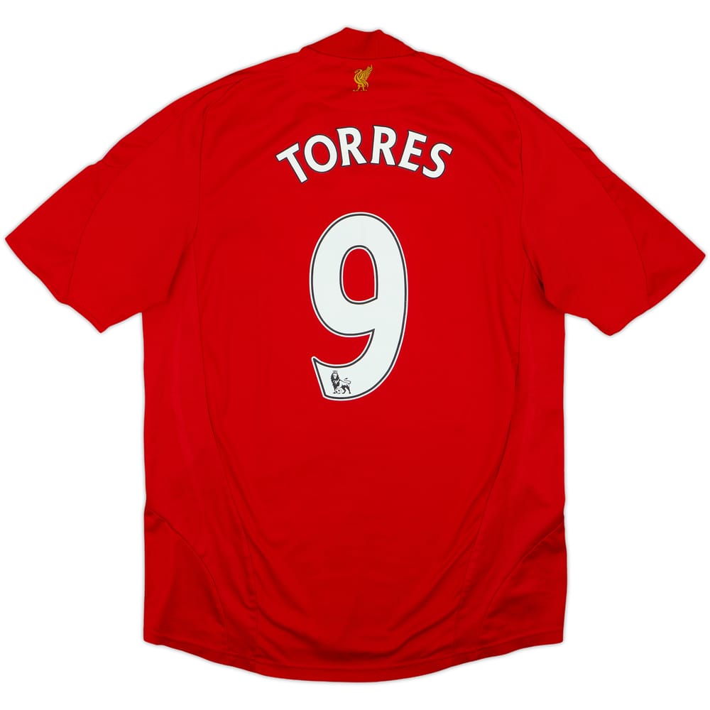 2008-10 Liverpool Camiseta de local Torres #9 - 6/10 - (M)