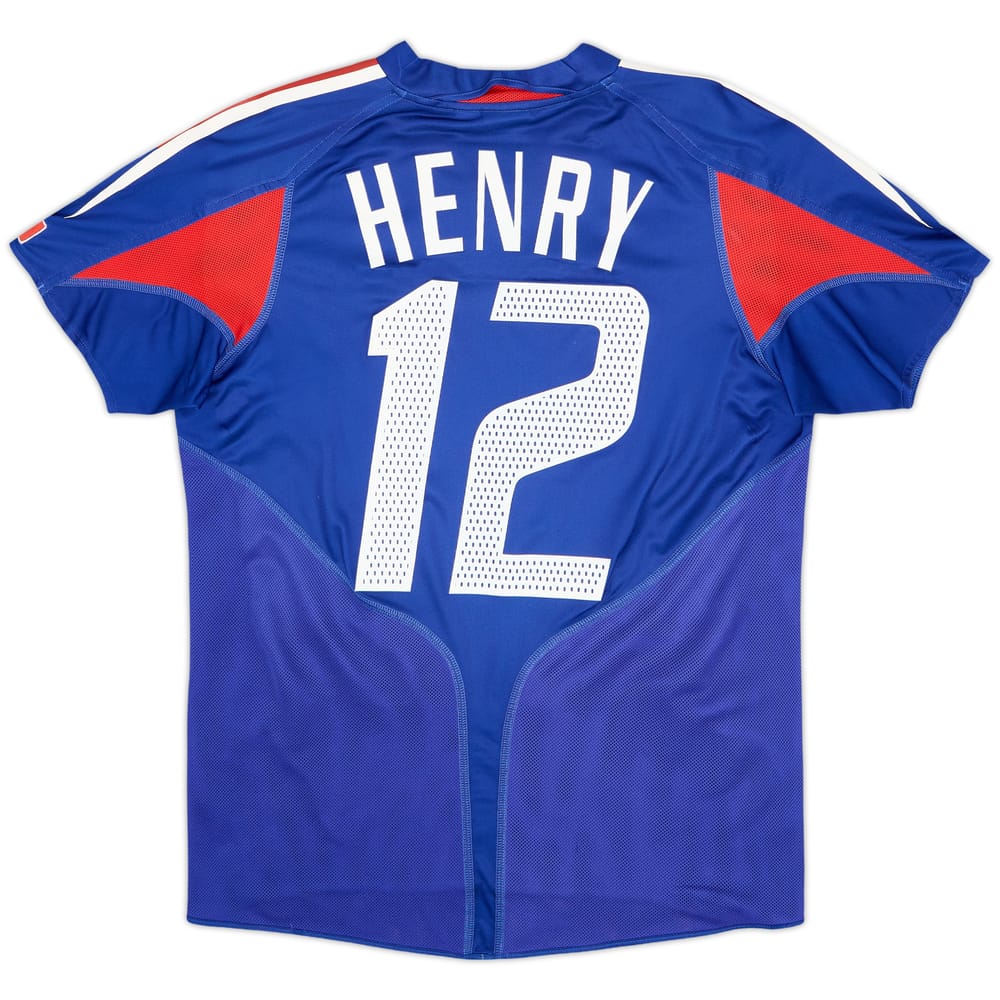 2004-06 France Home Shirt Henry #12 - 8/10 - (XL.Boys)