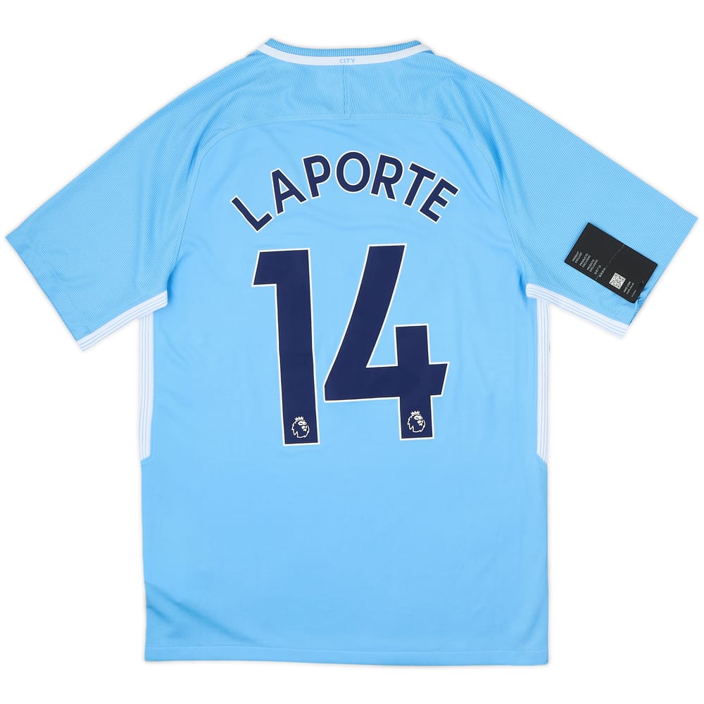 2017-18 Manchester City Home Shirt Laporte #14 (S)