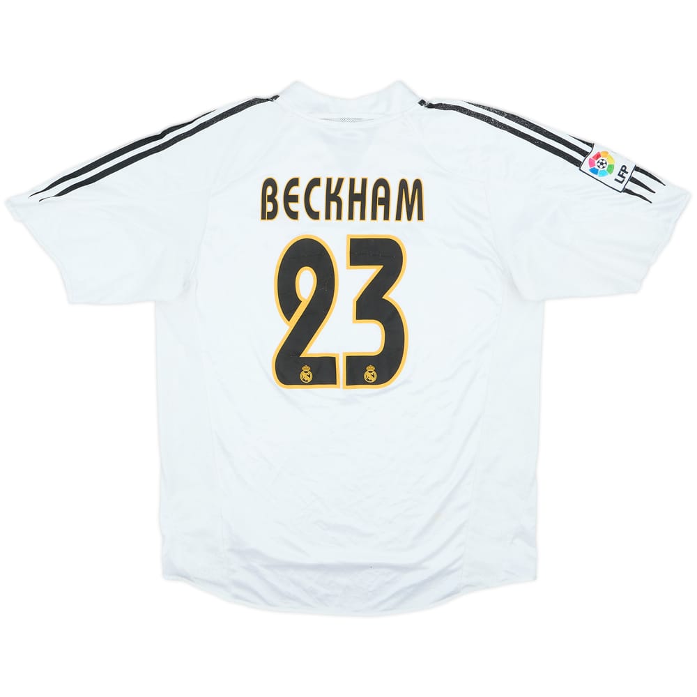 2004-05 Real Madrid Home Shirt Beckham #23 - 4/10 - (L)