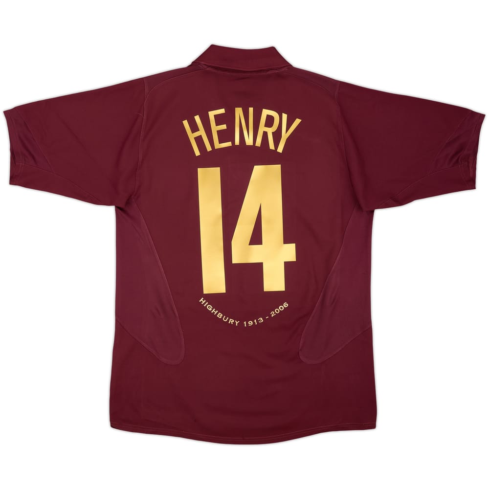2005-06 Arsenal Home Shirt Henry #14 - 8/10 - (M)