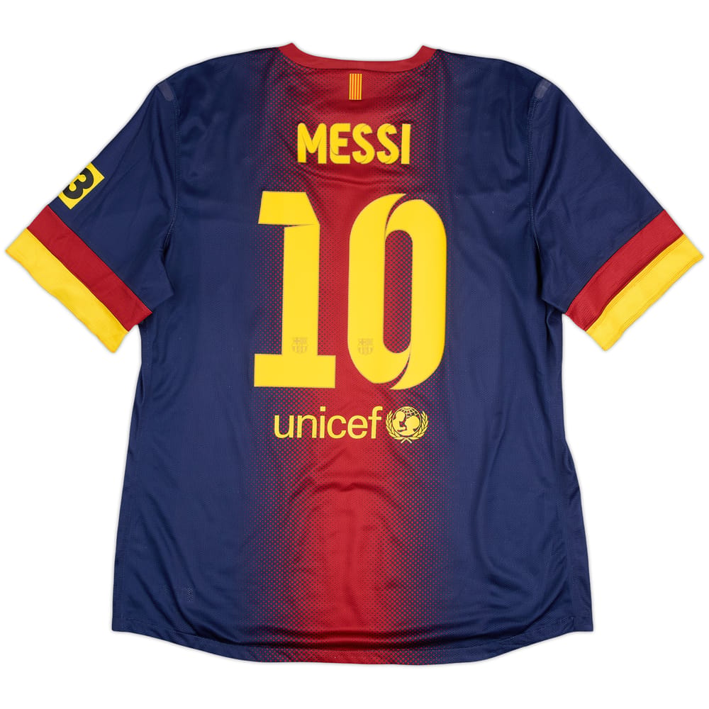 2012-13 Barcelona Player Issue Home Shirt Messi #10 - 7/10 - (XXL)