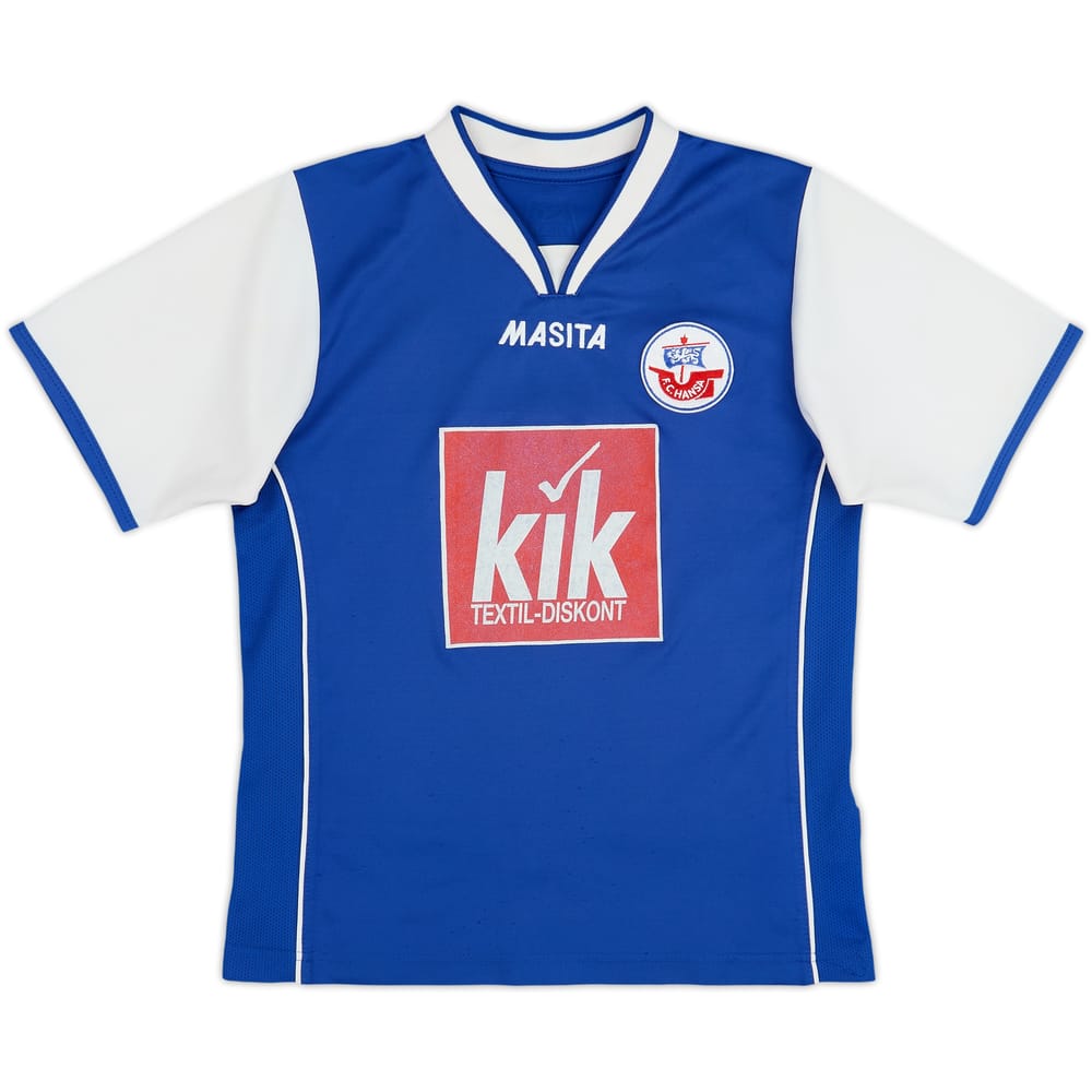 2007-08 Hansa Rostock Home Shirt - 6/10 - (L.Boys)