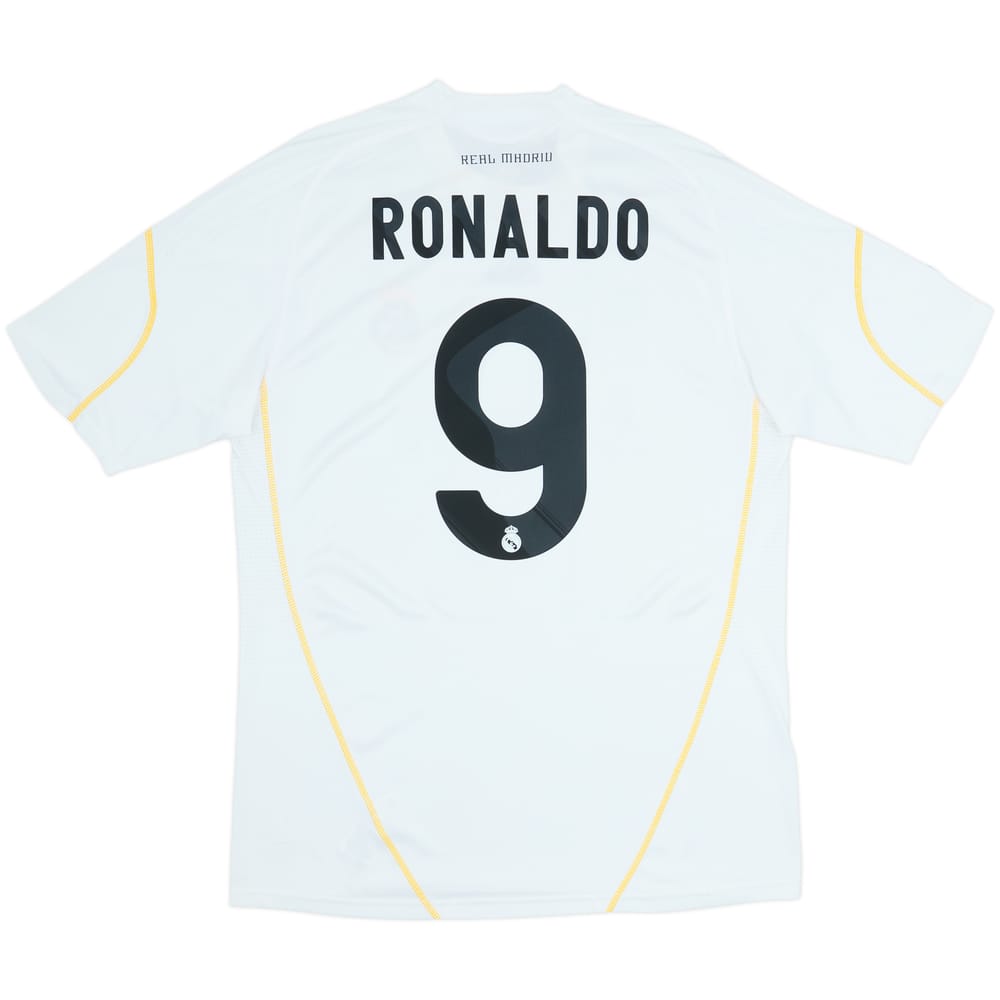 2009-10 Real Madrid Home Shirt Ronaldo #9 - 8/10 - (L)