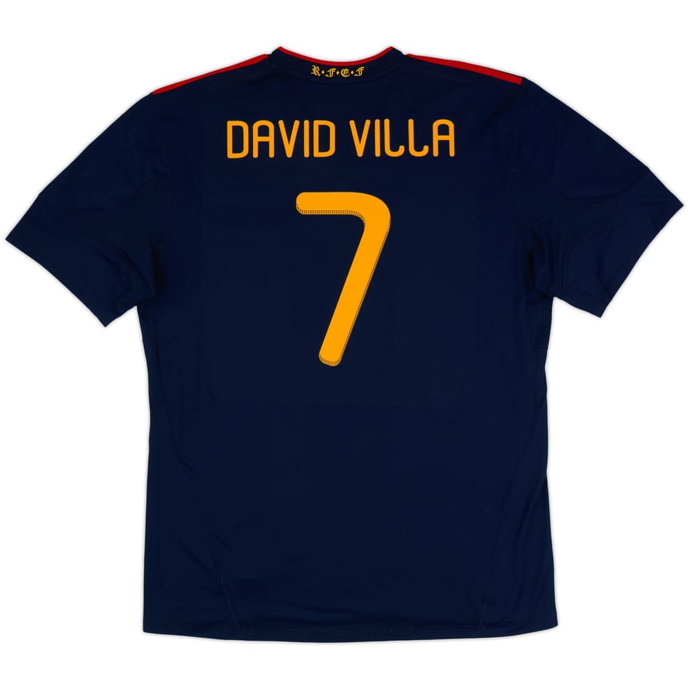 2010-11 Spain Away Shirt David Villa #7 - 8/10 - (XXL)