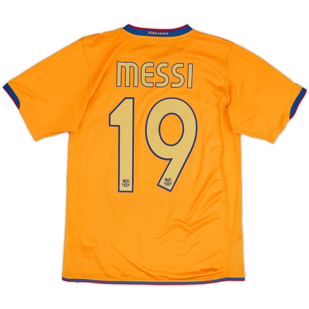 2006-08 Barcelona Away Shirt Messi #19 - 7/10 - (L.Boys)