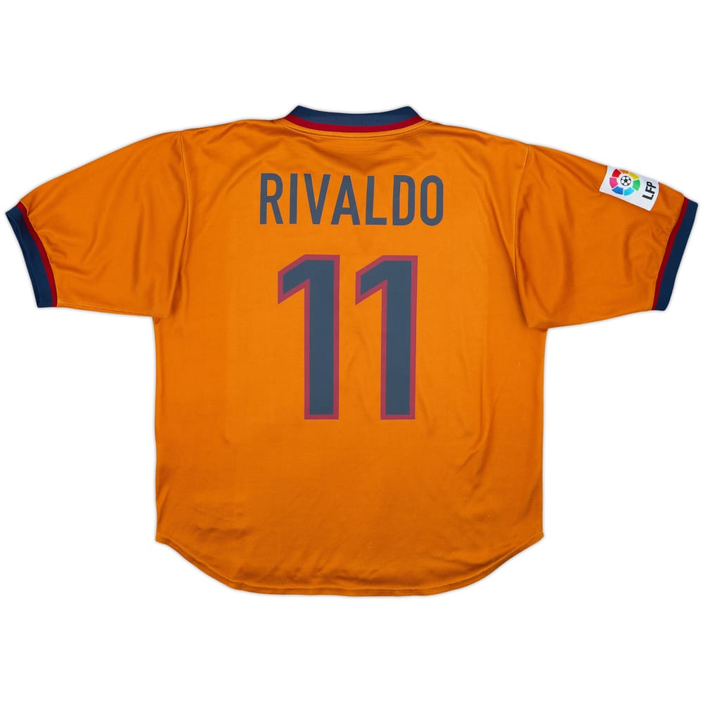 Camiseta de visitante del Barcelona 1998-00 Rivaldo #11 - 8/10 - (L)