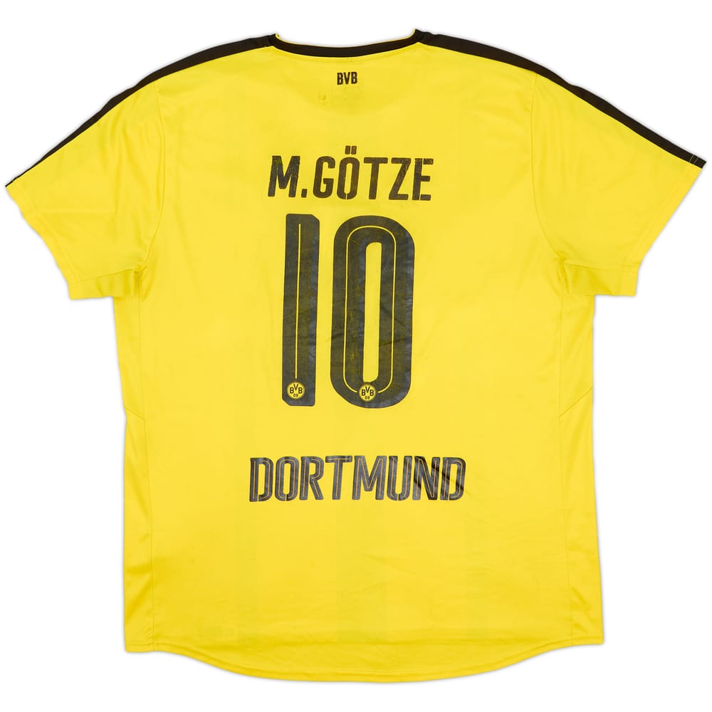 2016-17 Borussia Dortmund Home Shirt M. Gotze #10 - 4/10 - (XXL)