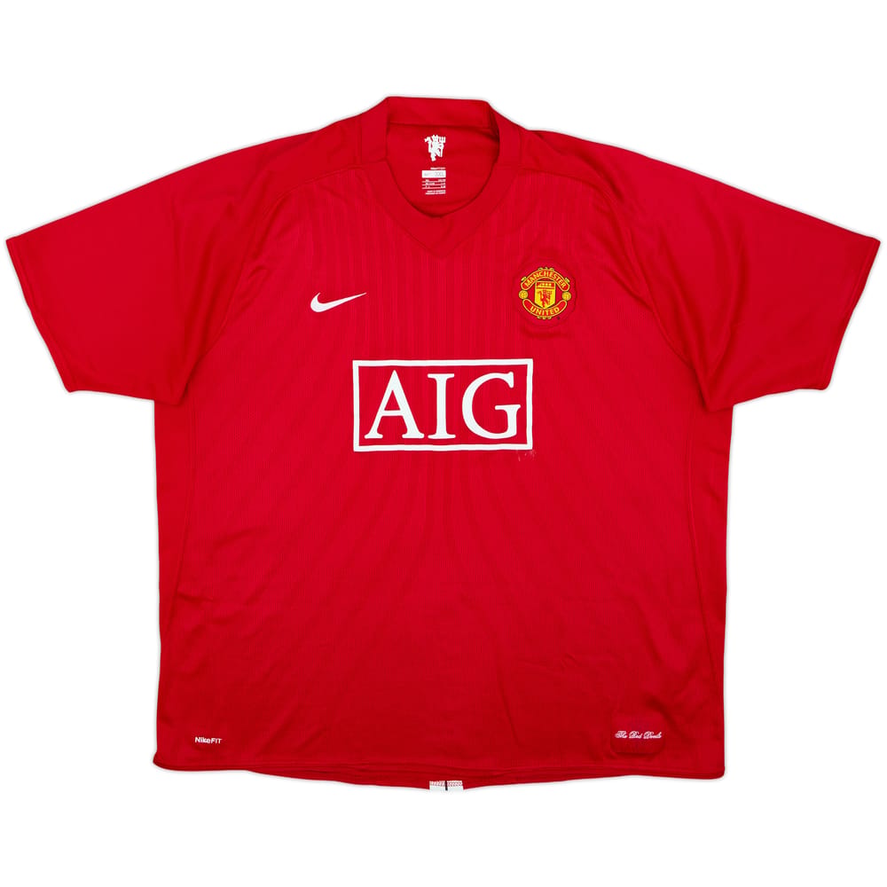 2007-09 Manchester United Home Shirt - 5/10 - (3XL)