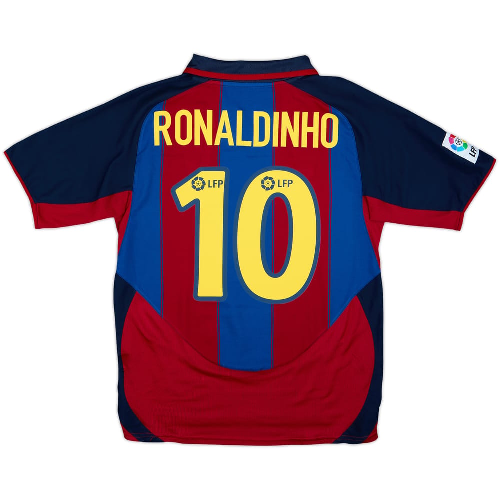 2003-04 Barcelona Camiseta Local Ronaldinho #10 - 8/10 - (S)