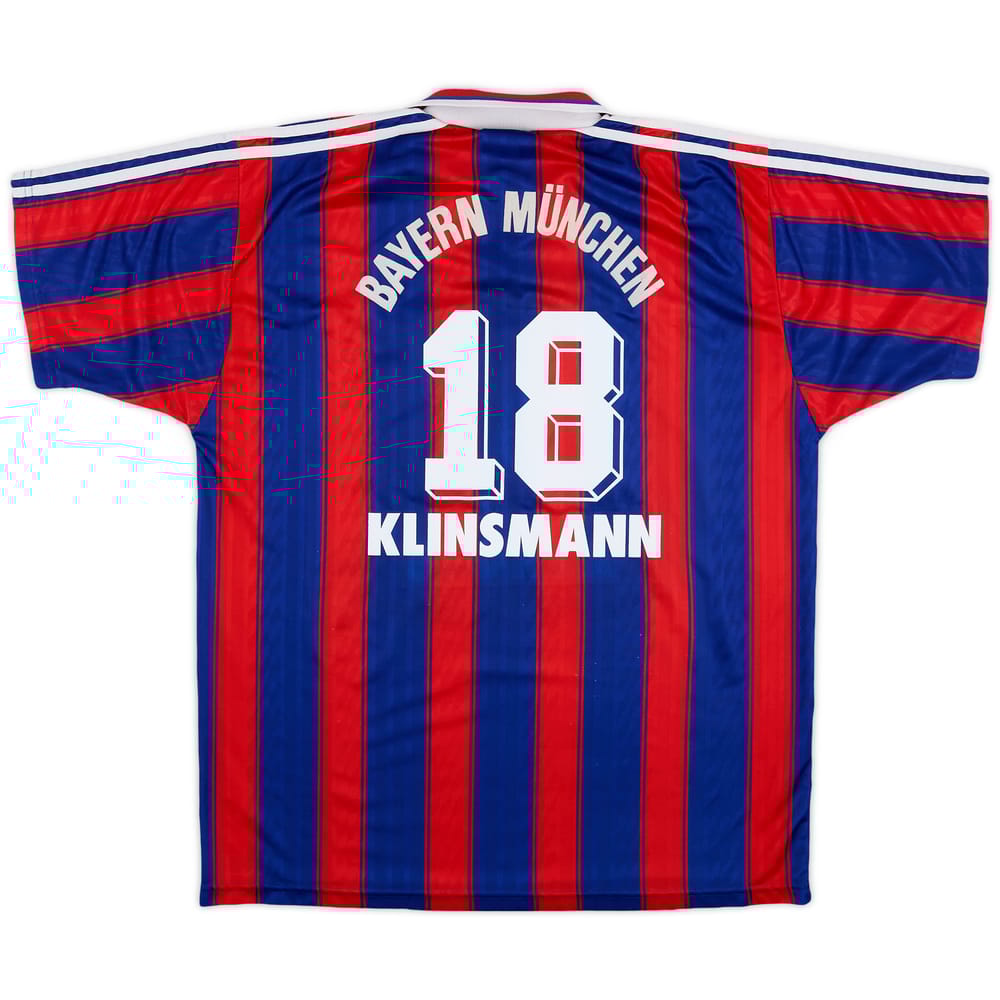 1995-97 Bayern Munich Home Shirt Klinsmann #18 - 7/10 - (XL)