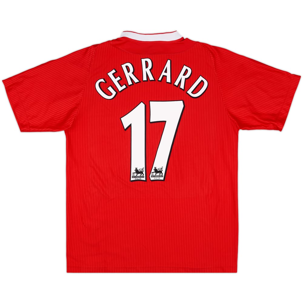 2002-04 Liverpool Home Shirt Gerrard #17 - 7/10 - (L)