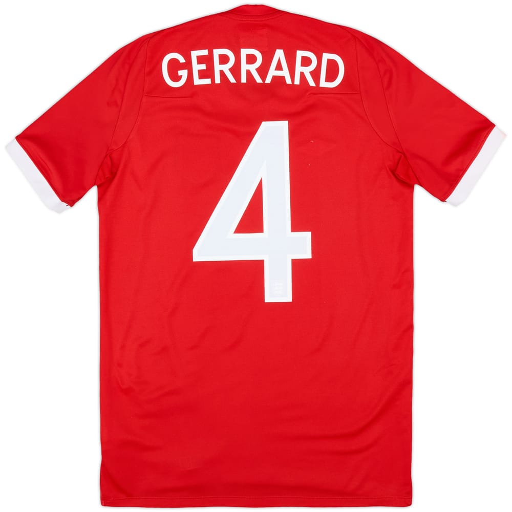 2010-11 England Away Shirt Gerrard #4 - 7/10 - (L.Boys)