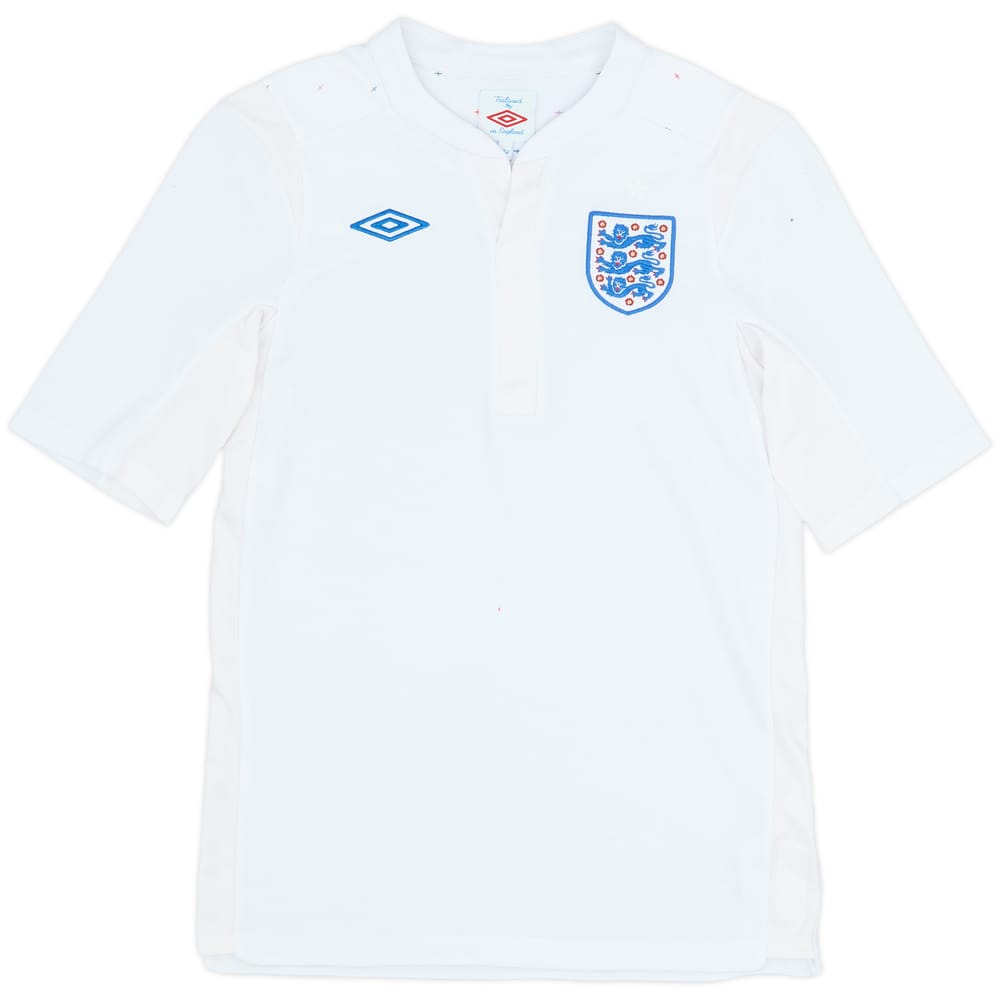 2010-11 England Home Shirt - 7/10 - (L.Boys)