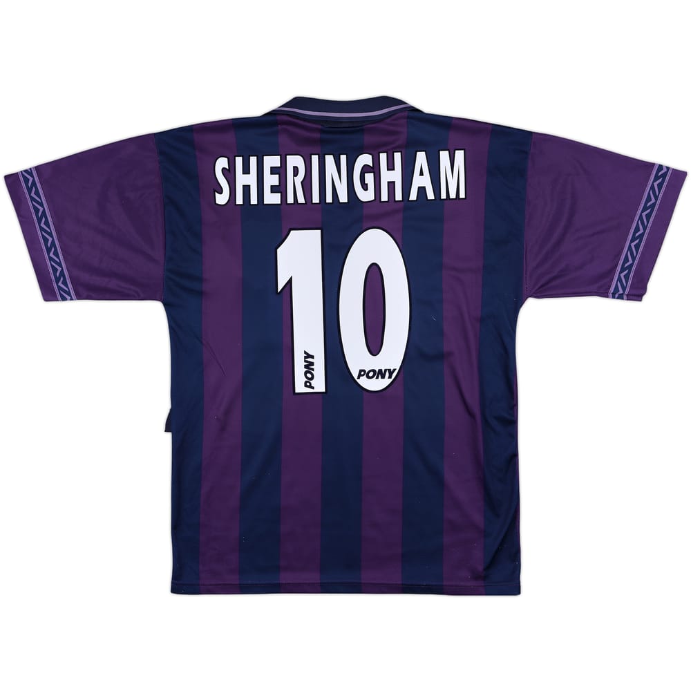 1995-97 Tottenham Away Shirt Sheringham #10 - 7/10 - (M)