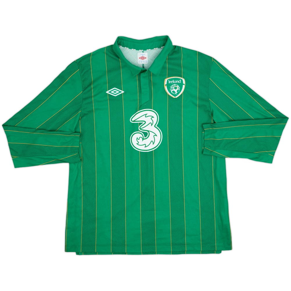 2011-12 Ireland Home L/S Shirt - 8/10 - (XL)
