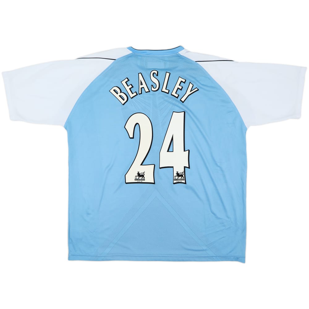 2006-07 Manchester City Home Shirt Beasley #24 - 8/10 - (XXL)