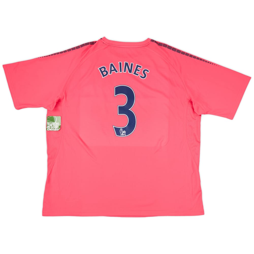 2010-11 Everton Away Shirt Baines #3 (XXL)