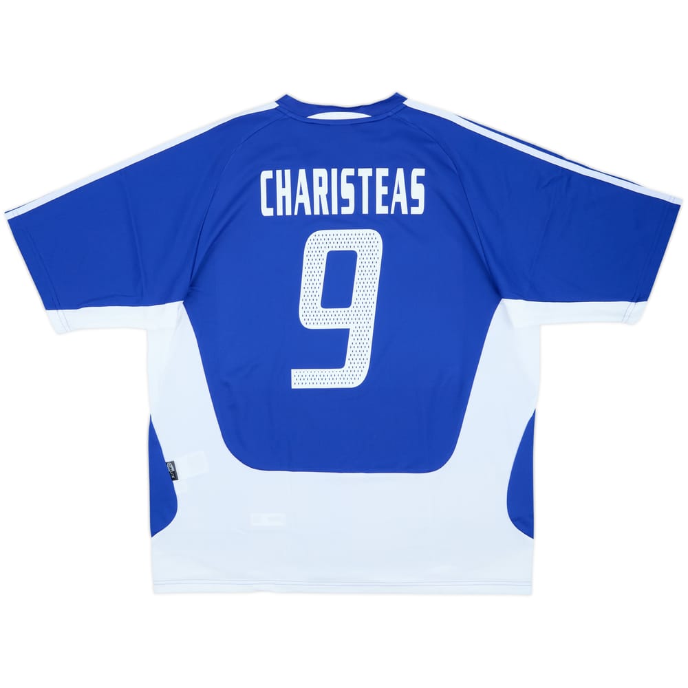 2004-06 Greece Home Shirt Charisteas #9 - 9/10 - (XL)