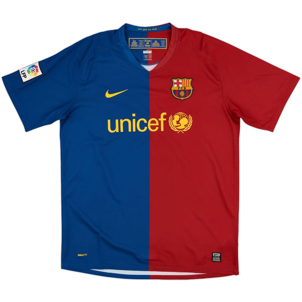 2008-09 Barcelona Home Shirt Eto'o #9 - 4/10 - (L)