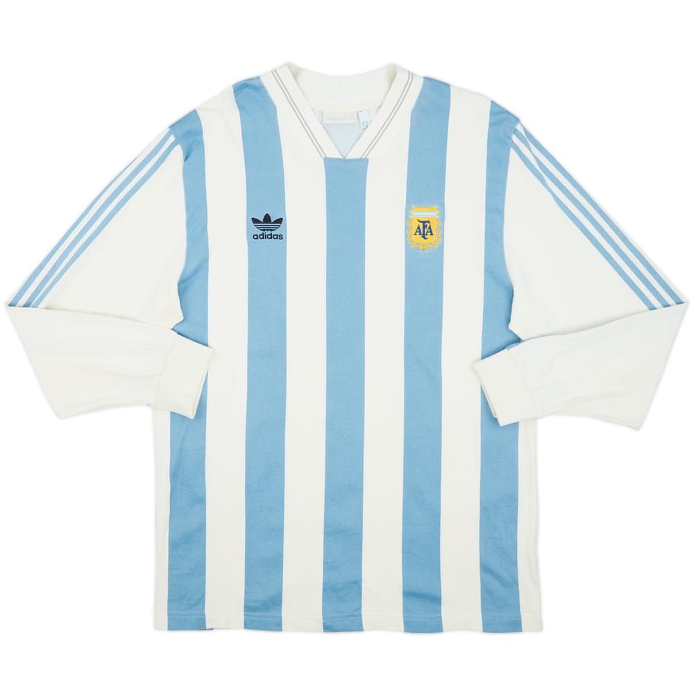 2018-19 Argentina adidas '1993' Retro Home L/S Shirt #10 (Maradona) - 8/10 - (XL)