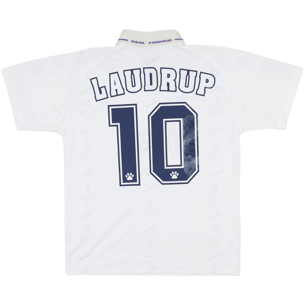 1994-96 Real Madrid Home Shirt Laudrup #10 - 7/10 - (M)