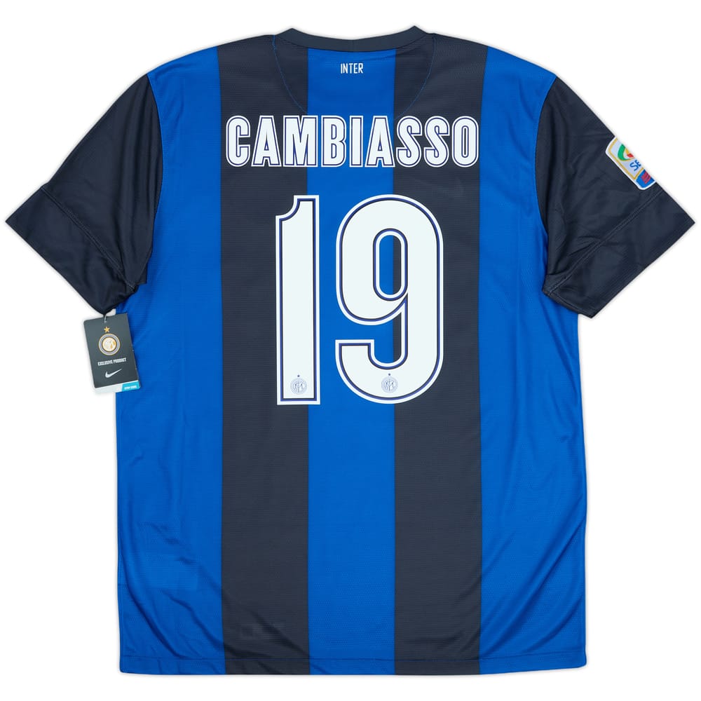 2012-13 Inter Milan Home Shirt Cambiasso #19 (L)