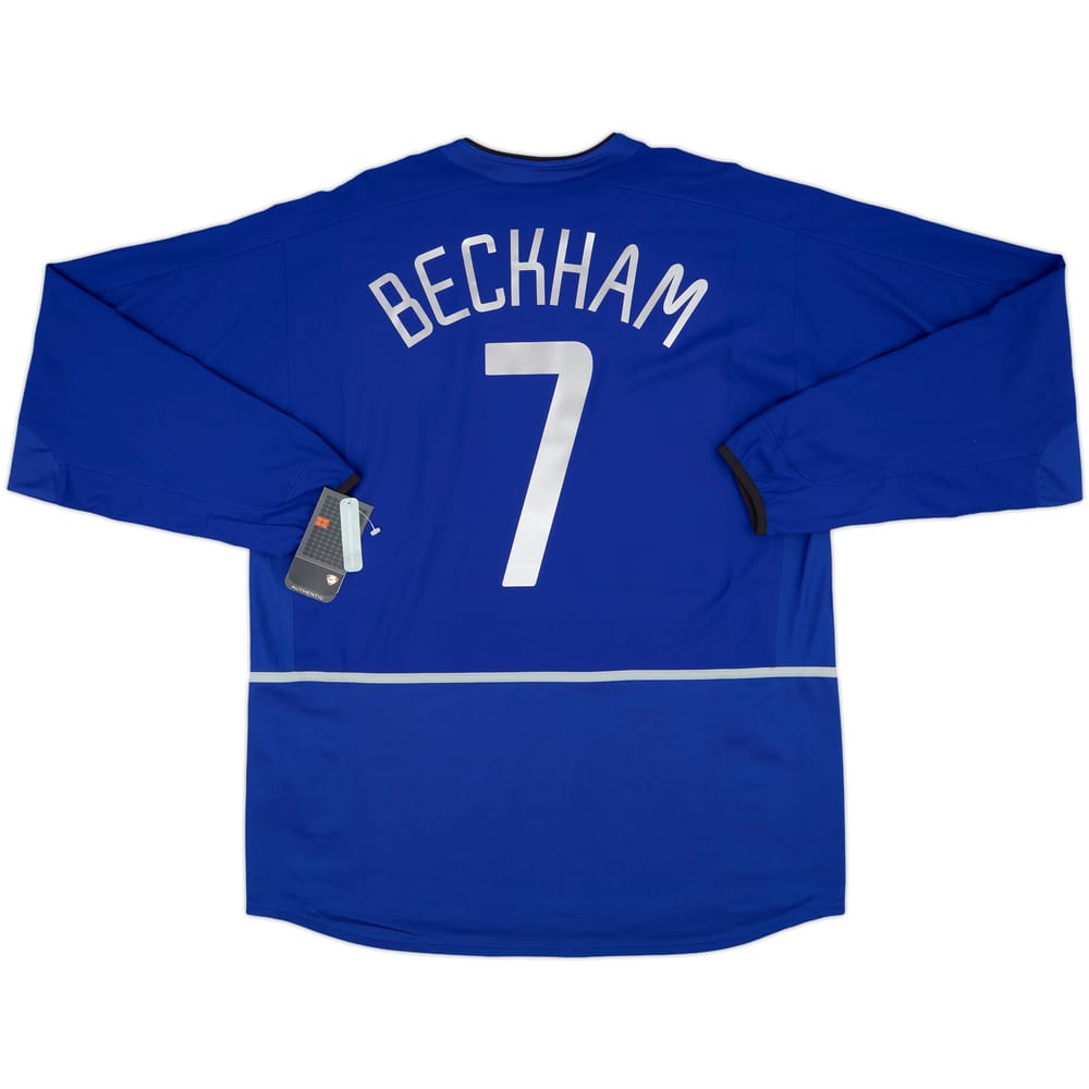 2002-03 Manchester United Third L/S Shirt Beckham #7 (XL)