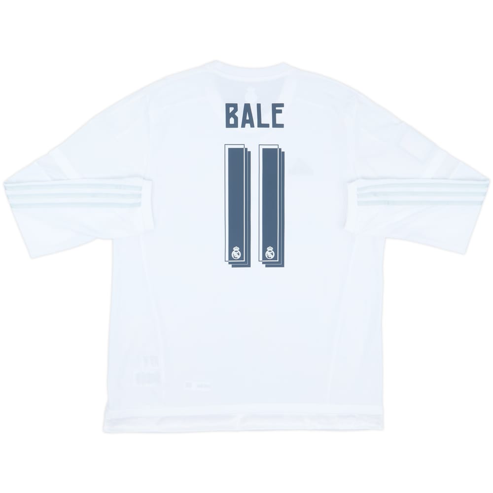 2015-16 Real Madrid Home L/S Shirt Bale #11 (XL)
