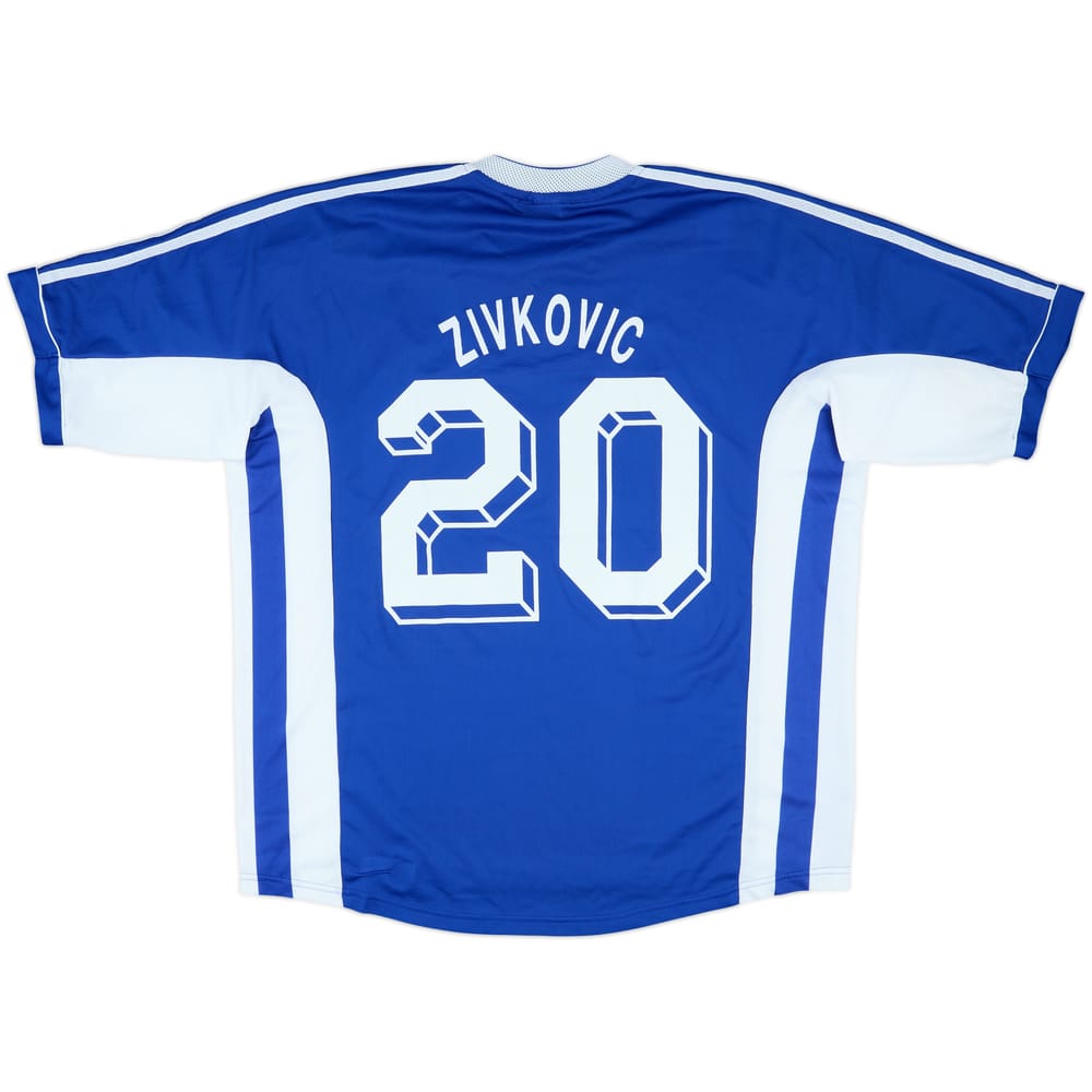 1998-99 Silkeborg Match Worn UEFA Cup Away Shirt Zivkovic #20