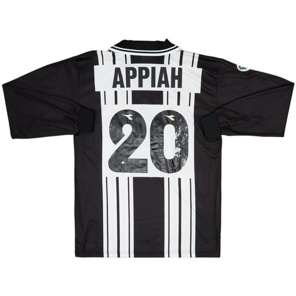 1998-99 Udinese Match Issue Home L/S Shirt Appiah #20