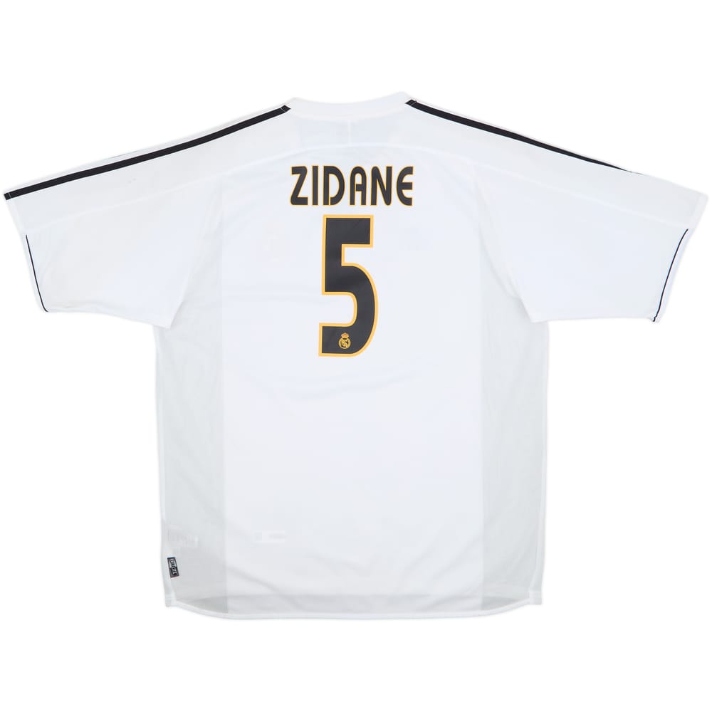 2003-04 Real Madrid Home Shirt Zidane #5 (XL)