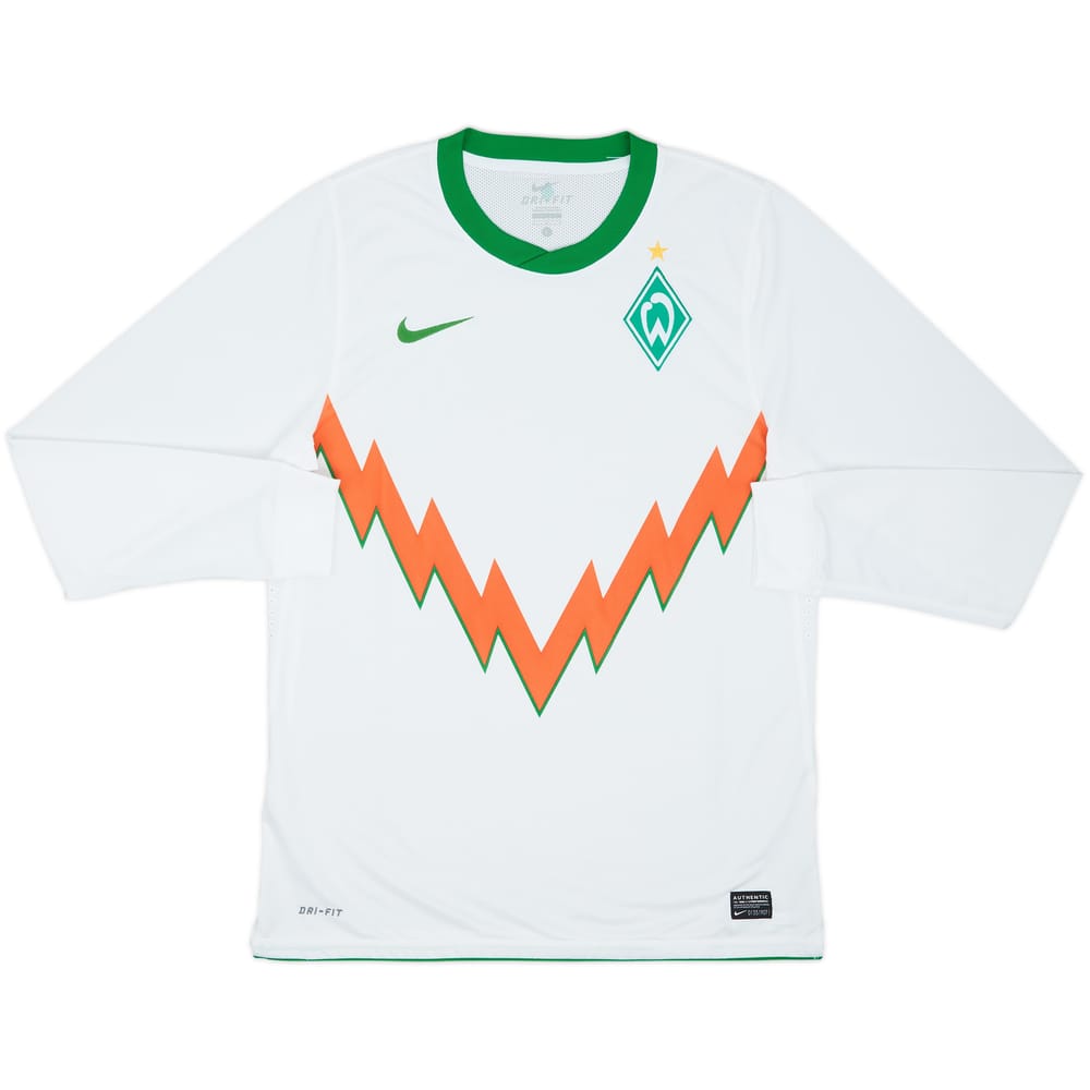 2010-11 Werder Bremen Player Issue Away L/S Shirt - 10/10 - (L)