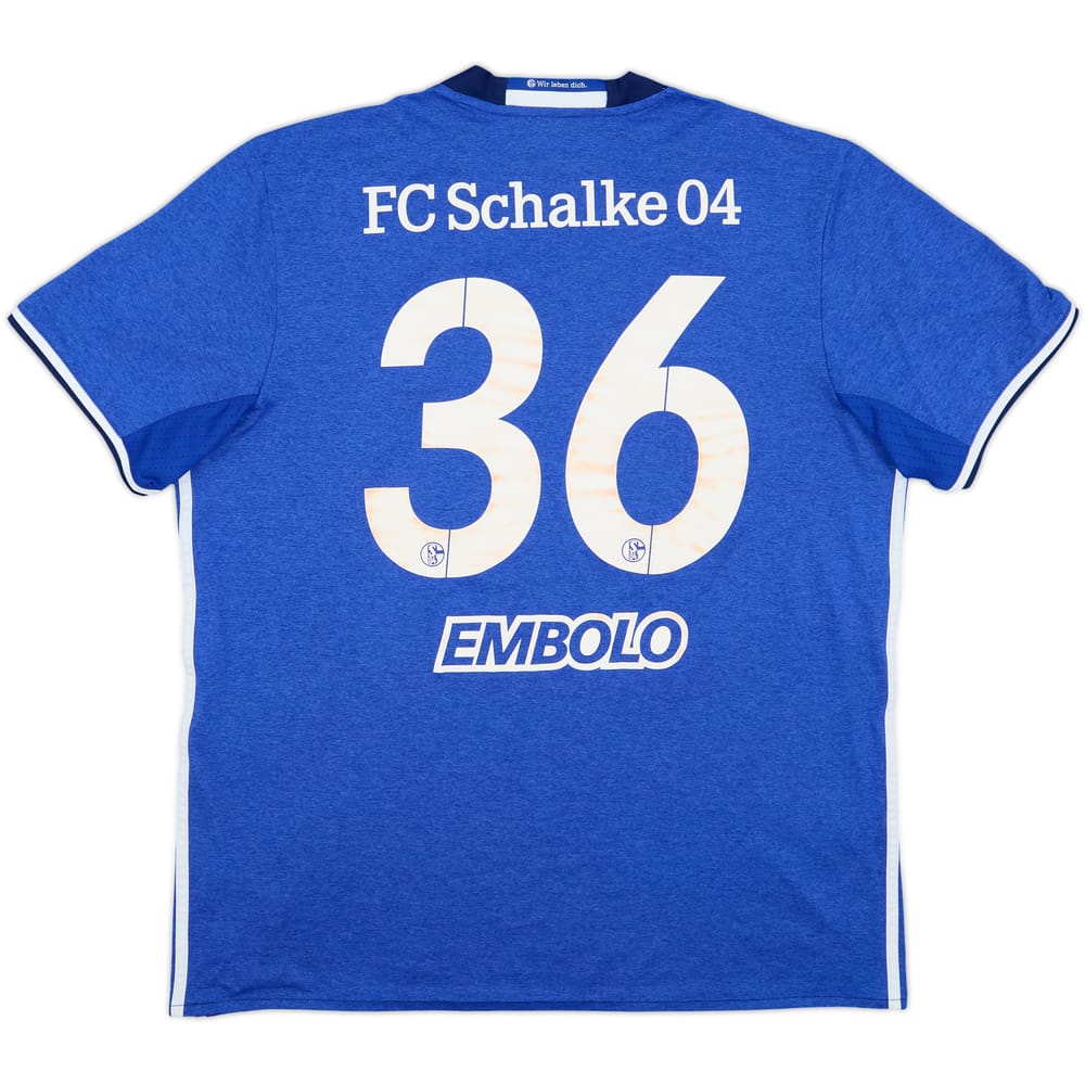 2016-18 Schalke Home Shirt Embolo #36 - 5/10 - (XL)