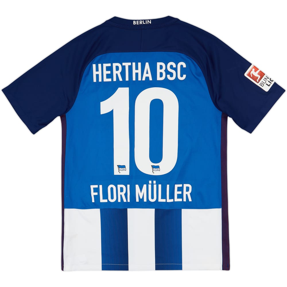 2016-17 Hertha Berlin Home Shirt Flori Muller #10 - 7/10 - (S)