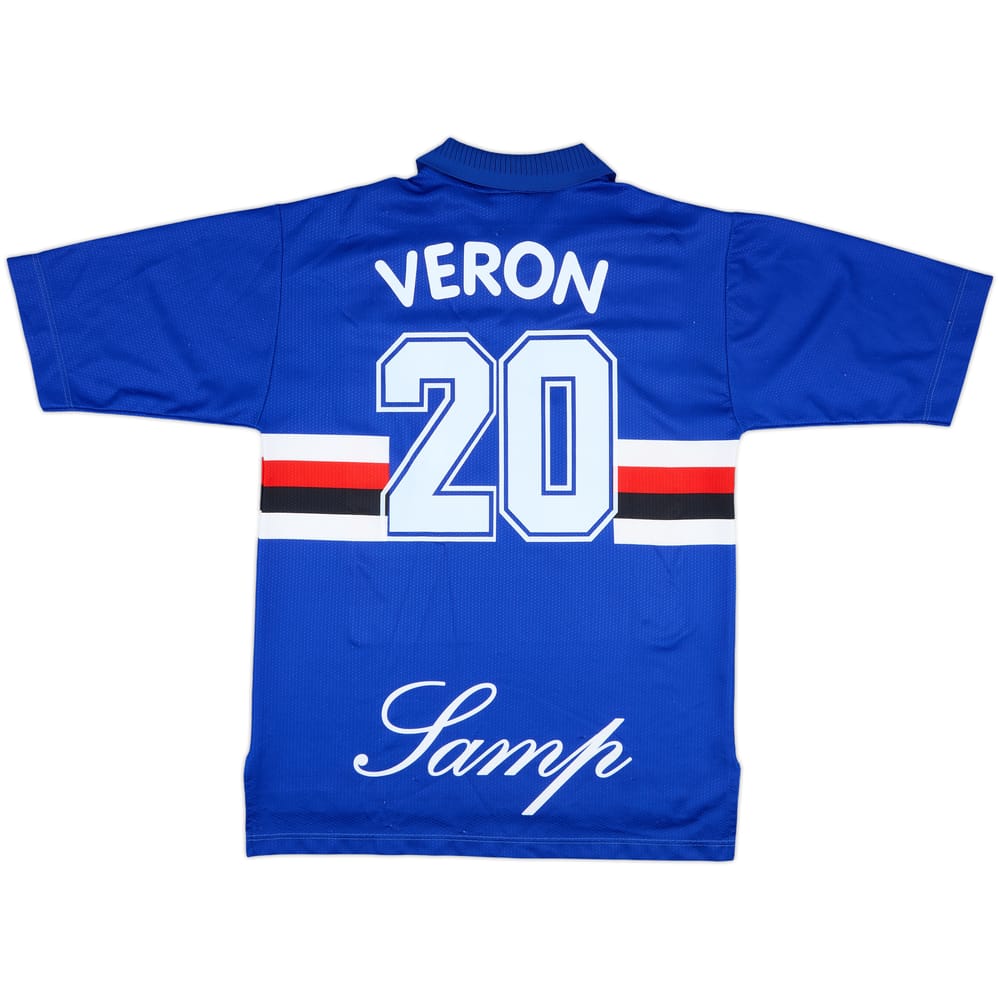 1996-97 Sampdoria Home Shirt Veron #20 - 8/10 - (L)