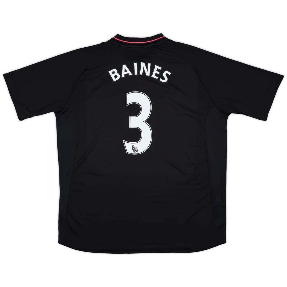 2009-10 Everton Away Shirt Baines #3 - 8/10 - (XL)
