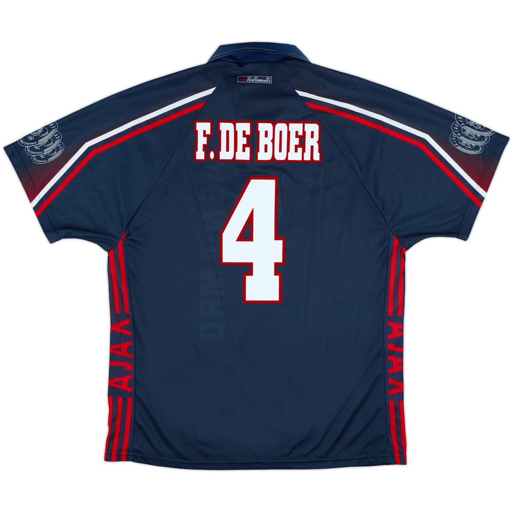 1997-98 Ajax Away Shirt F.De Boer #4 - 10/10 - (XL)