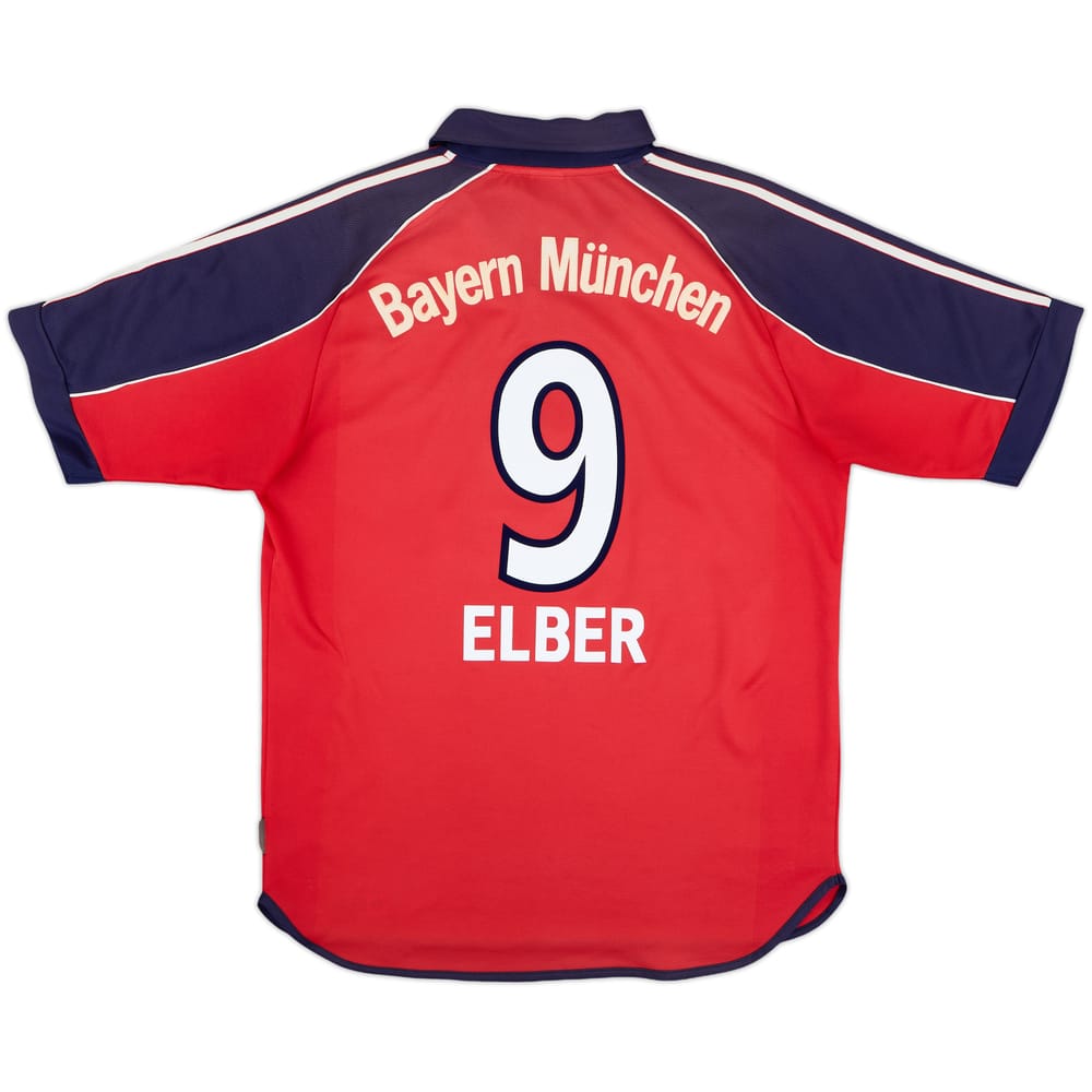 1999-01 Bayern Munich Home Shirt Elber #9 - 7/10 - (S)