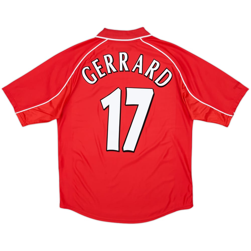 2000-02 Liverpool Home Shirt Gerrard #17 - 5/10 - (M)