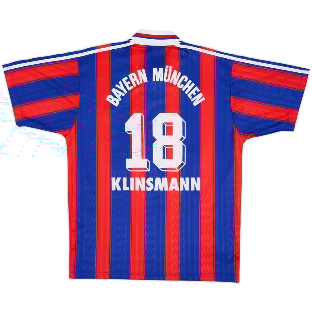 1995-97 Bayern Munich Home Shirt Klinsmann #18 - 8/10 - (M)
