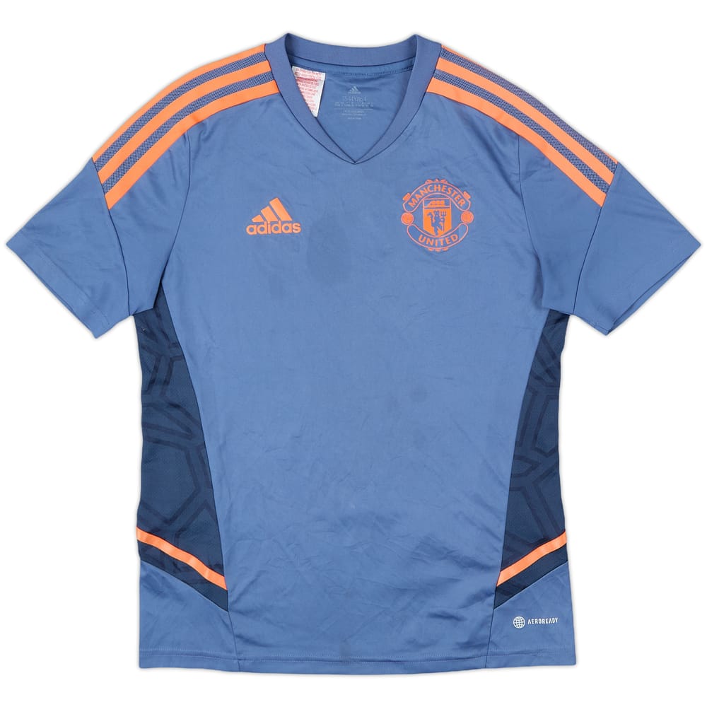 2022-23 Manchester United adidas Training Shirt - 7/10 - (L.Boys)