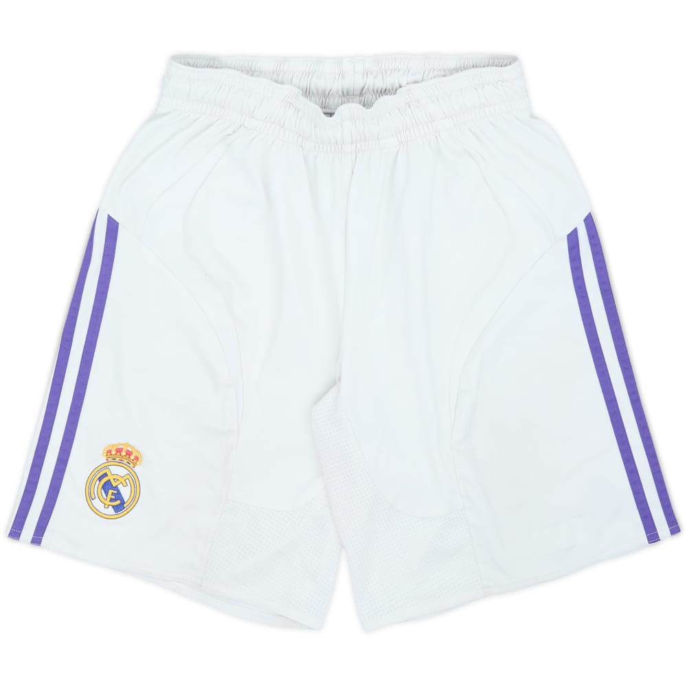 2007-08 Real Madrid Home Shorts - 5/10 - (S)