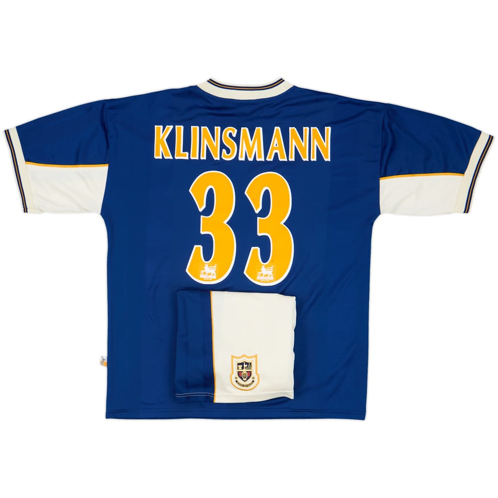1997-98 Tottenham Away Shirt & Shorts Klinsmann #33 - 8/10 - (L)