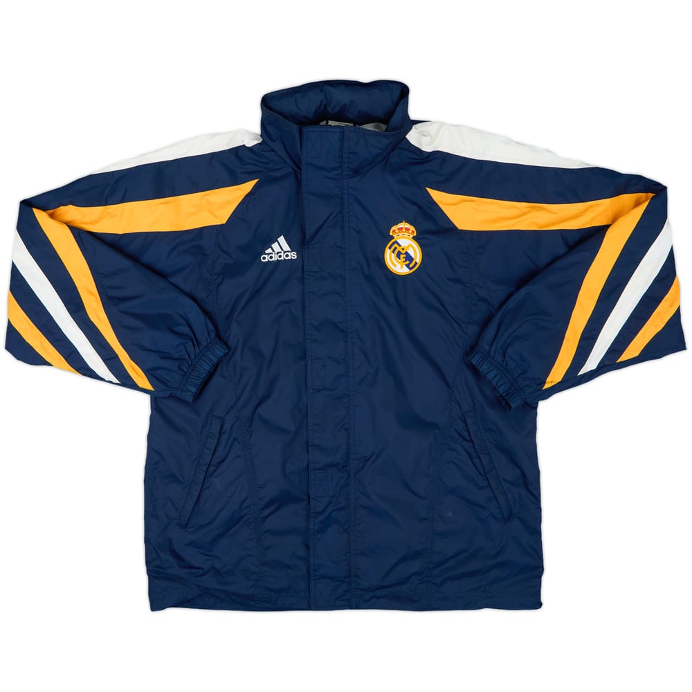 1998-99 Real Madrid adidas Hooded Rain Jacket - 8/10 - (S)