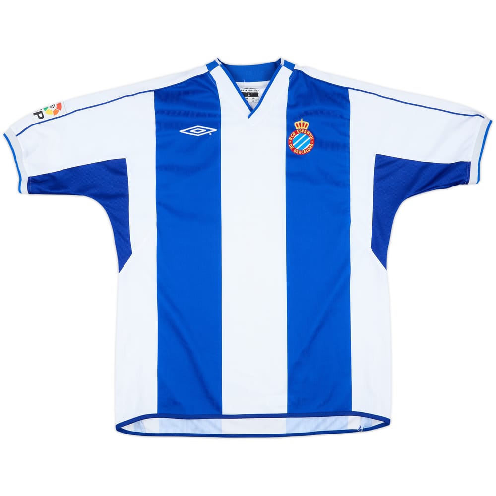 2002-03 Espanyol Home Shirt - 8/10 - (L)